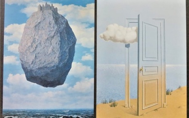 Lot 2 Art Cards, 1981 Rene Magritte, Paintings, Surrealism