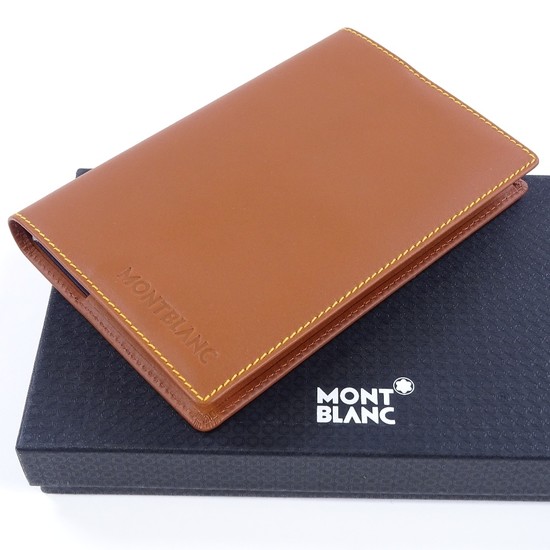 MONT BLANC - a Diaries & Notes "Mind Notes" chocolate tanned...