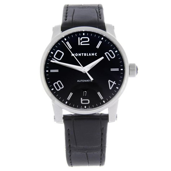 MONTBLANC - a gentleman's Timewalker wrist watch.