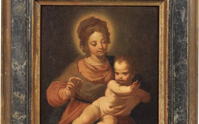 Carlo Ceresa (attr. a) (San Giovanni Bianco (Bg), 1609 - Bergamo, 1679), Madonna col Bambino