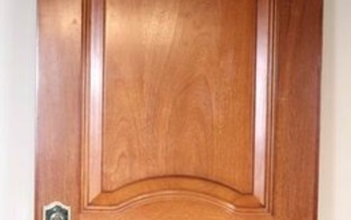 Mahogany Two Panel Archtop Door