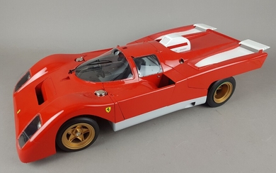 Marc Antonietti et Henri Bossat, Ferrari 512 M 1971 carrossée en course du Mans, plaque...