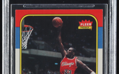 Michael Jordan 1986-87 Fleer #57 RC (BGS 9)
