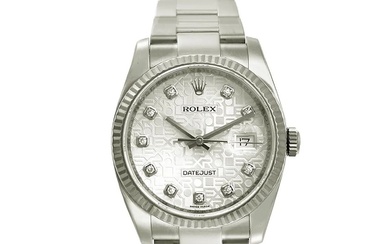 Montre-bracelet Rolex Datejust 36, en acier Montre Rolex Datejust avec boîtier en acier de 36...