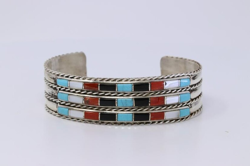 Native American Zuni Handmade Sterling Silver