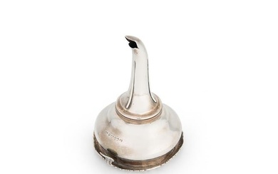 Newcastle - A George III silver 2-piece wine funnel