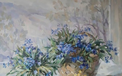 Oil painting Bouquet of flowers Kovalenko Ivan Mikhailovich