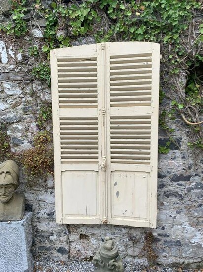 PAIR 19TH-CENTURY FRENCH WINDOW SHUTTERS