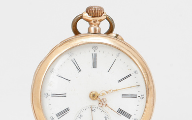 POCKET WATCH/GRANDMOTHER'S WATCH, 18k gold, early 20th century.