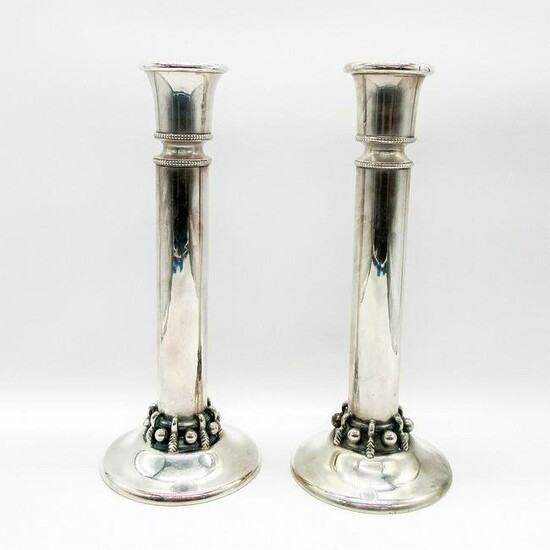 Pair of Vintage Sterling Silver Candle Holders