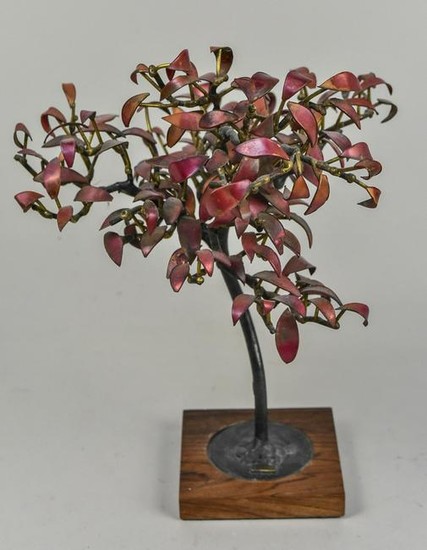 Pang Copper and Steel Tree Sculpture