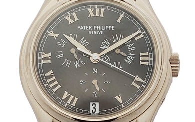 Patek Philippe 18k Gold Ref 5035 Annual Calendar Mens Watch