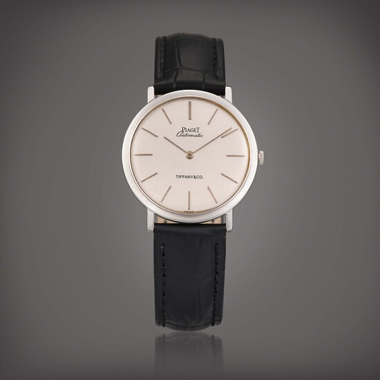 Piaget Altiplano, Reference 12603 | A white gold wristwatch, Retailed by Tiffany & Co., Circa 1970 | 伯爵 | Altiplano 型號12603 | 白金腕錶，由 Tiffany & Co. 發行，約1970年製
