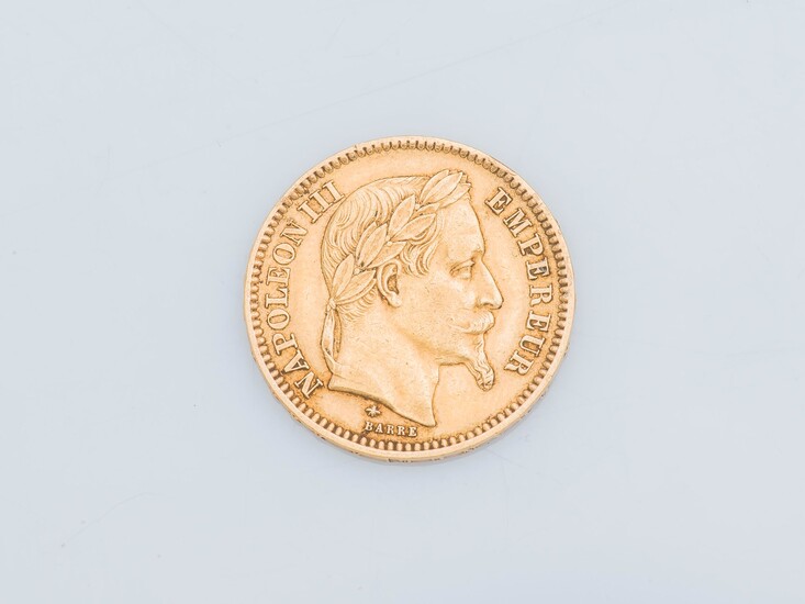 Pièce de 20 francs or Napoléon III 1868.... - Lot 80 - Pestel-Debord
