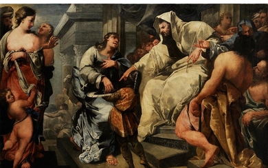 Pietro Liberi, 1614 Padua – 1687 Venedig, zug., APOLLONIOS VON TYANA ERHÄLT VON JARCHAS DIE SIEBEN RINGE