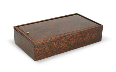Property from an Important Private Collection A large lacquered scribe's box or...