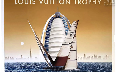 RAZZIA Dubai Louis Vuitton Trophy November 12 - 27 2010 United Arab Emirates Affiche signée au Feutre