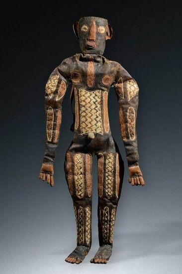 Rare leather figure "ikpa woro" - Nigeria, Tiv