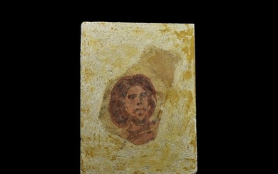 Roman Fresco with Female Bust