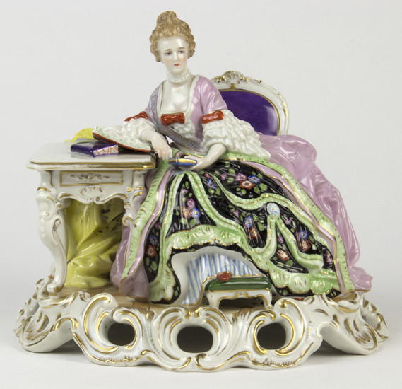 Royal Vienna polychrome decorated porcelain figurine