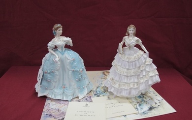 Royal Worcester Figurines 'The First Quadrille' and 'The Bel...
