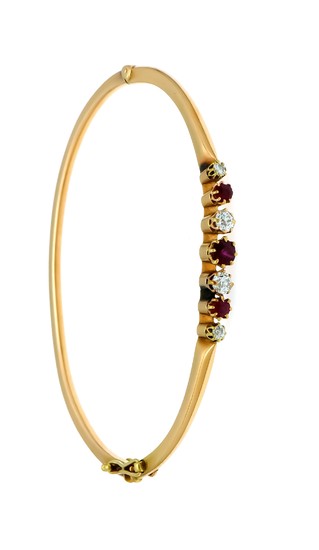 Ruby old cut brilliant bangle RG 585/000 with...