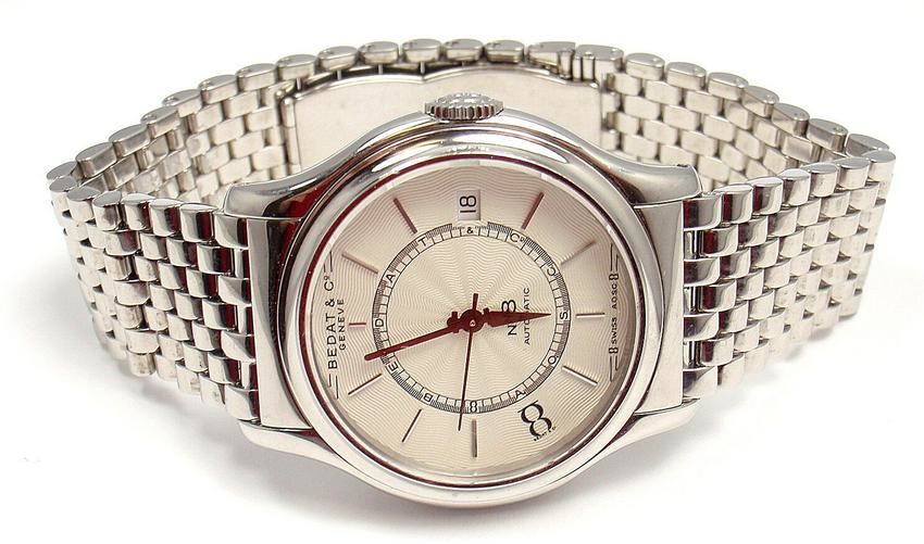 SHARP! BEDAT & COMPANY No.8 STAINLESS STEEL WHITE DIAL