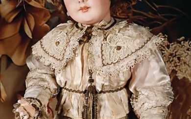 SIMON & HALBIG nice German doll by SIMON & HALBIG, 949, bisque porcelain socket head, fix inset