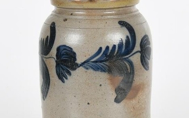 Salt Glazed Stoneware Jar, Attributed to Remmey