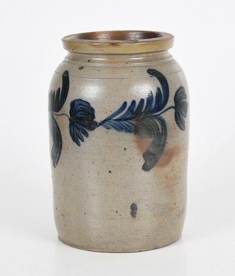 Salt Glazed Stoneware Jar, Attributed to Remmey