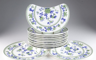 Set of 12 Royal Worcester Bone Plates / Dishes