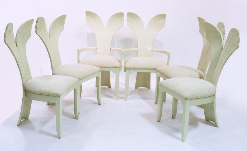 Set of (6) Mid Century Italian Chairs