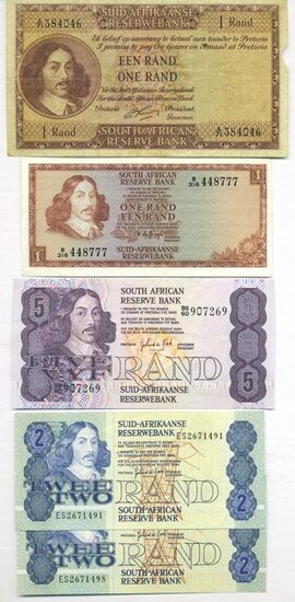 South African Banknotes 1960s-80s (5)