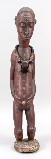 Standing female figure, Ivory Coast, 20th c