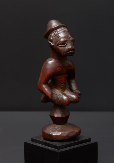 Statuette Yoruba Nigeria Bois. H. 18,5... - Lot 280 - Cornette de Saint Cyr maison de ventes