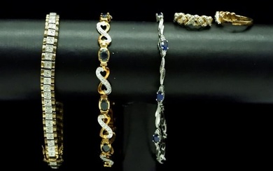 Sterling Gemstone Tennis Bracelets & More