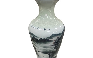 Stunning Oriental Large Vase 40cm Diam 92cm H