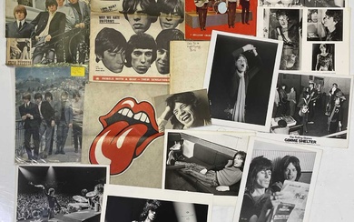 THE ROLLING STONES - PRESS PHOTOS / MEMORABILIA INC ODE TO A HIGH FLYING BIRD 1ST ED.
