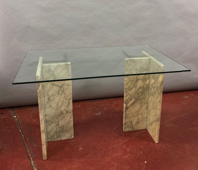Table and coffee table Grey marble