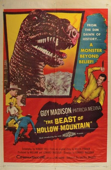 The Beast of Hollow Mountain One Sheet Movie Poster