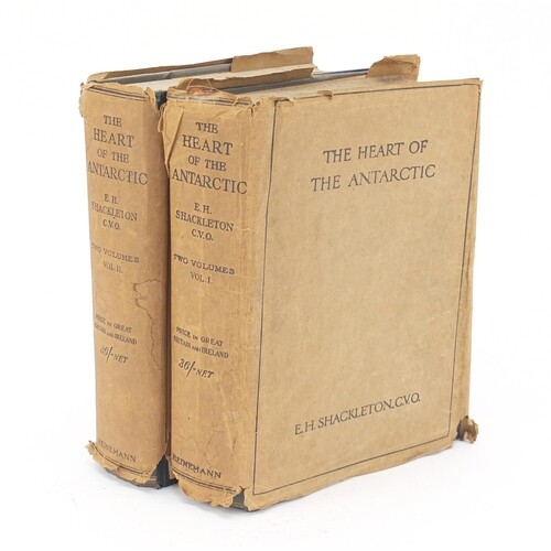 The Heart of the Antarctic by Ernest Henry Shackleton, two h...