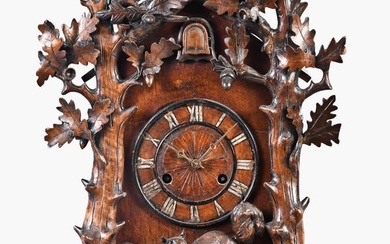 Theodore Ketterer carved shelf cuckoo clock.