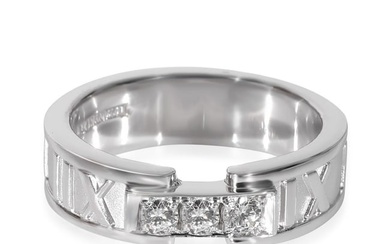 Tiffany & Co. Atlas Diamond Ring in 18k White Gold 0.15 CTW