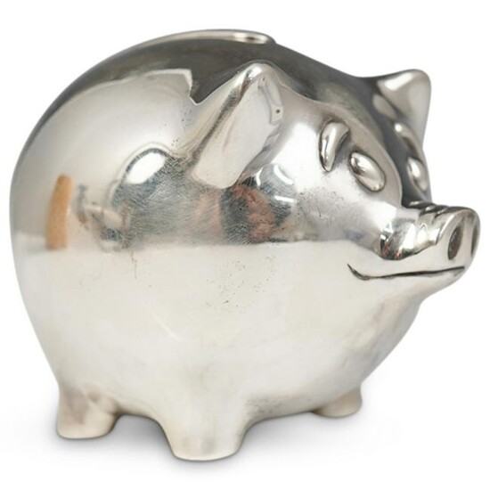 Tiffany & Co Silver Piggy Bank