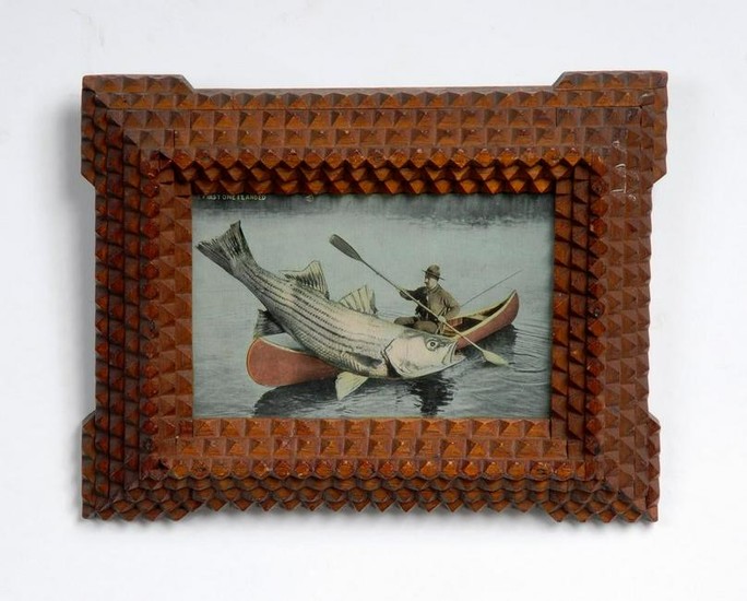 Tramp Art Frame - Exaggerated Fish PC