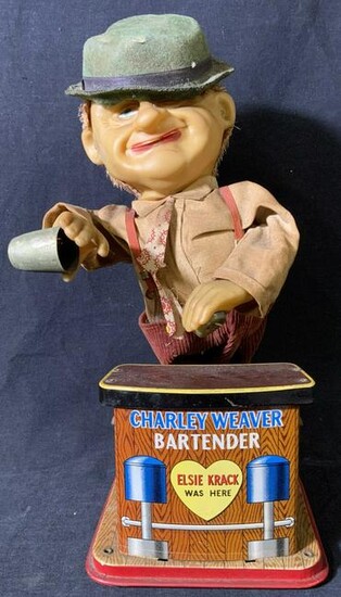 Vintage Charley Weaver Bartender Collectible Toy