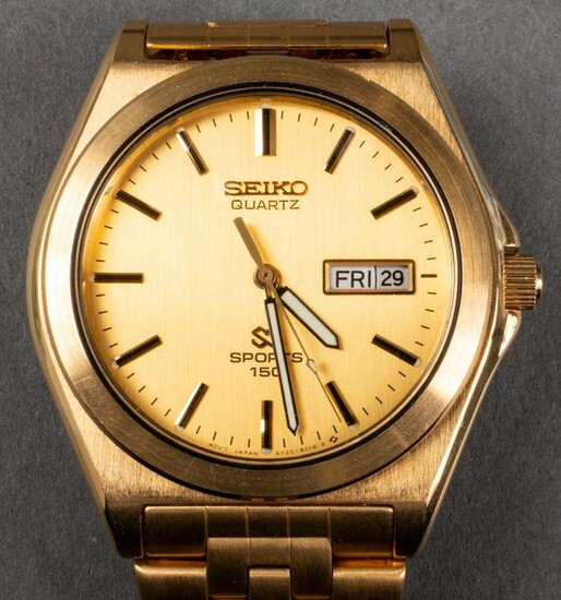 Vintage Men's Seiko Quartz Sport 150 Wrist Watch at auction | LOT-ART