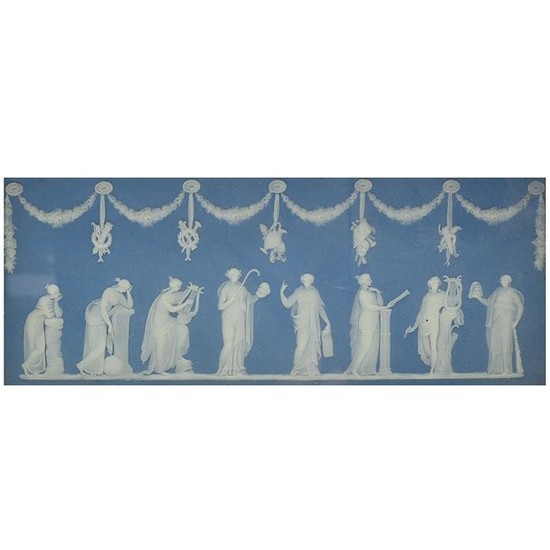 Wedgwood Jasperware Plaque Depicting Eight Muses.