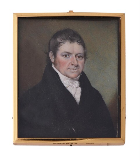Y Walter Stephens Lethbridge (British 1771-1831), A gentleman, wearing black coat