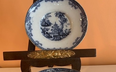 antique chinese style cup and saucer